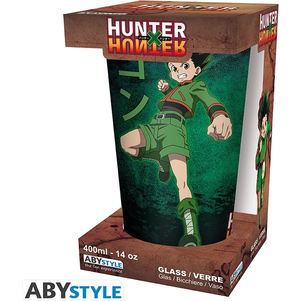Sklenice Hunter x Hunter - Gon vs Hisoka 400 ml - Sklenice - Obrázek 4650000K01