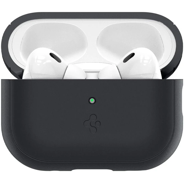 Spigen Silicone Fit pouzdro s poutkem Apple AirPods Pro (2nd Gen) černé/limetkové - Pouzdra - Obrázek 49C5000L01