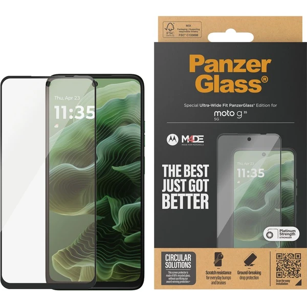 PanzerGlass Ultra-Wide Fit Motorola Moto G56/G35 - Ochranné folie a skla - Obrázek 4BFH000L01