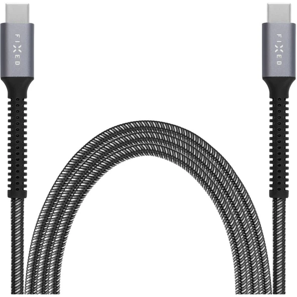 FIXED Armor USB-C/USB-C napájecí kabel 240W 2m šedý - Kabely a redukce - Obrázek 4KI1000O01