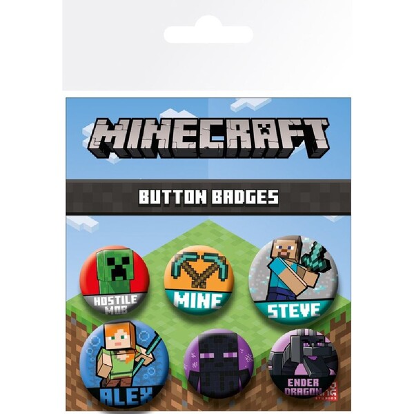 Set odznaků Minecraft