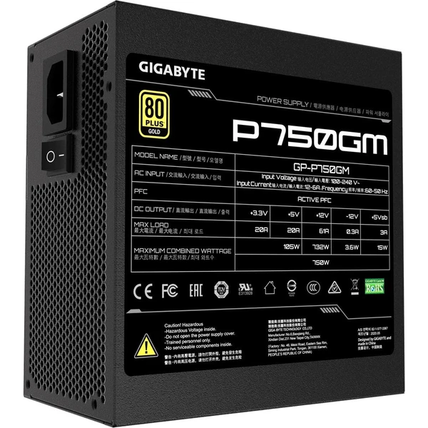 GIGABYTE P750GM 750W - Zdroje - Obrázek 4LVK300401