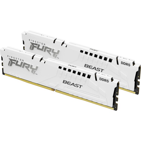 Levně Kingston Fury Beast White 64GB (2x32GB) DDR5 5600 CL40