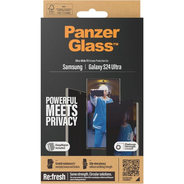PanzerGlass Privacy Samsung Galaxy S24 Ultra s instalačním rámečkem - Ochranné folie a skla - Obrázek 4Q51000P01