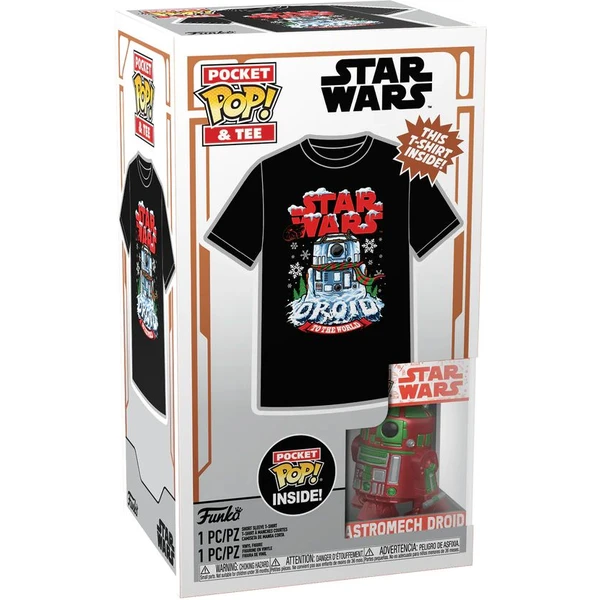 Funko Pocket POP! & Tee: Star Wars -Holiday R2D2 (MT) M (dětské) - Dárkové sety - Obrázek 4R90000J01