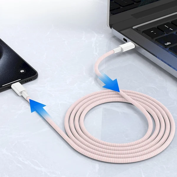 Cubenest Braided USB-C/USB-C napájecí kabel 60W 1m barevné 4ks - Kabely a redukce - Obrázek 4SD5000O01
