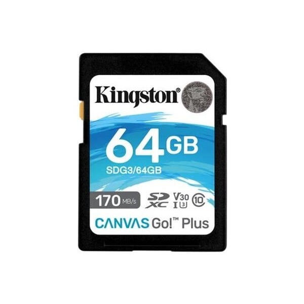 Levně Kingston SDXC Canvas Go! Plus 64GB 170MB/s UHS-I U3