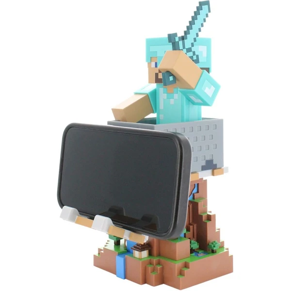 EXG Cable Guys Minecraft - Steve in Diamond Armour R.E.S.T - Figurky - Obrázek 53RD000O01