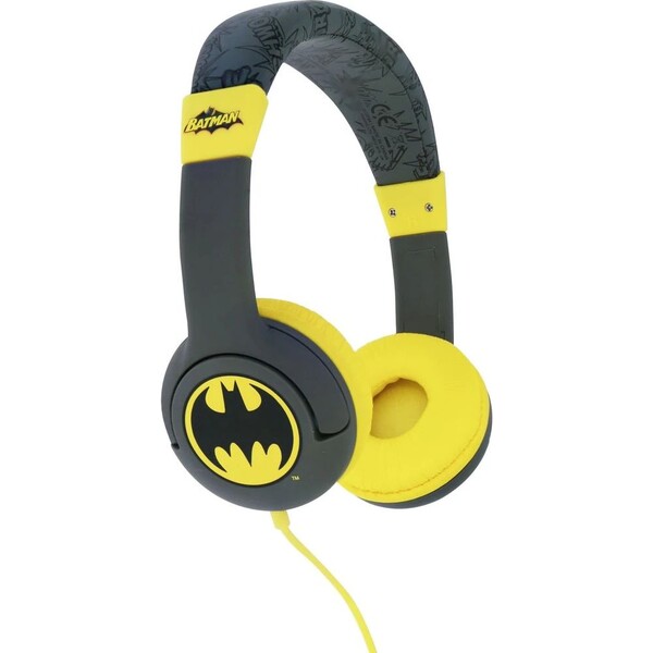 Levně OTL dětská náhlavní sluchátka s motivem Batman černé