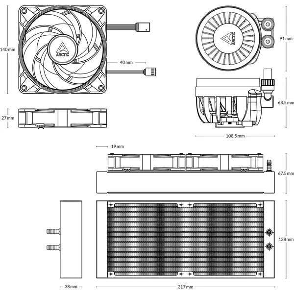 ARCTIC Liquid Freezer III - 280 A-RGB černý - Chladiče - Obrázek 5CV4000L01