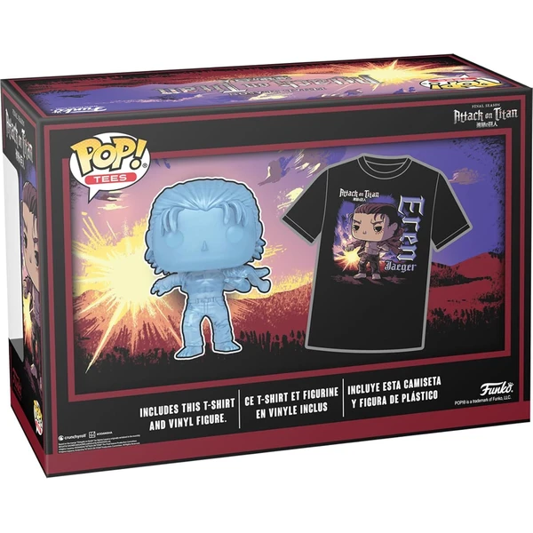 Funko POP! & Tee: Attack on Titan S5 - Eren w/ Marks S - Dárkové sety - Obrázek 5DC8000N01