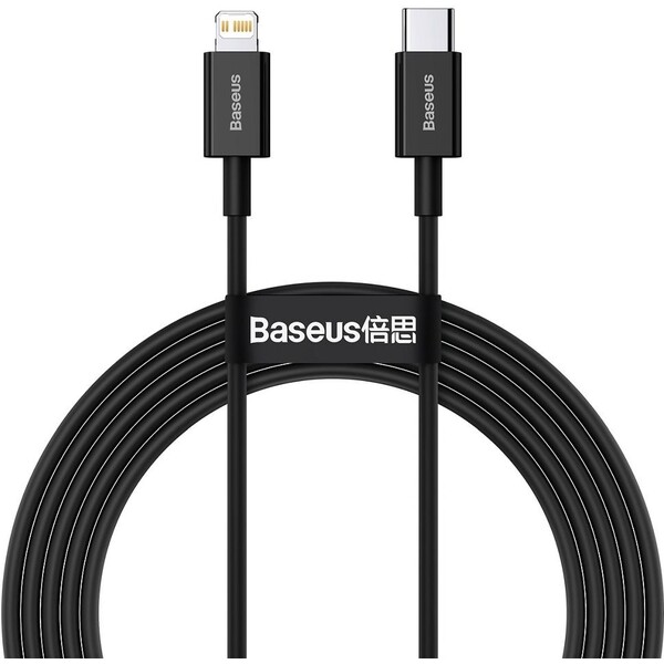 Baseus Superior Series rychlonabíjecí kabel Lightning 20W 2m černá