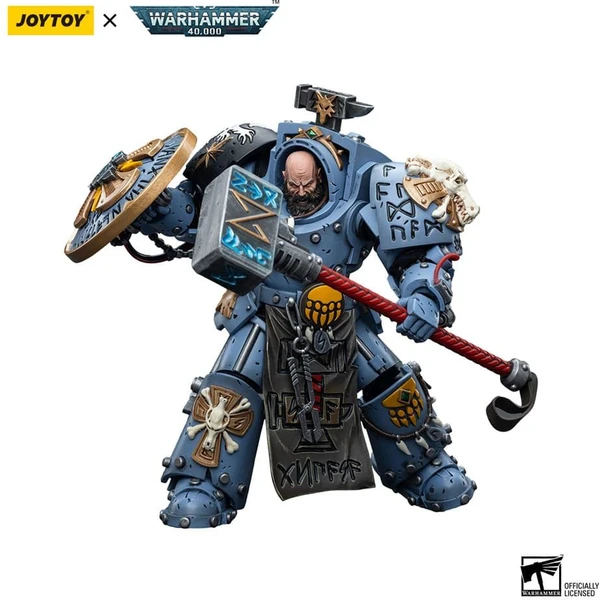 Akční figurka Warhammer 40k 1/18 Space Wolves Arjac Rockfist 12 cm - Figurky - Obrázek 5JL3000N01