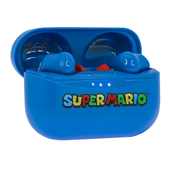 OTL bezdrátová sluchátka TWS s motivem Super Mario modrá - Sluchátka - Obrázek 5YHB300401