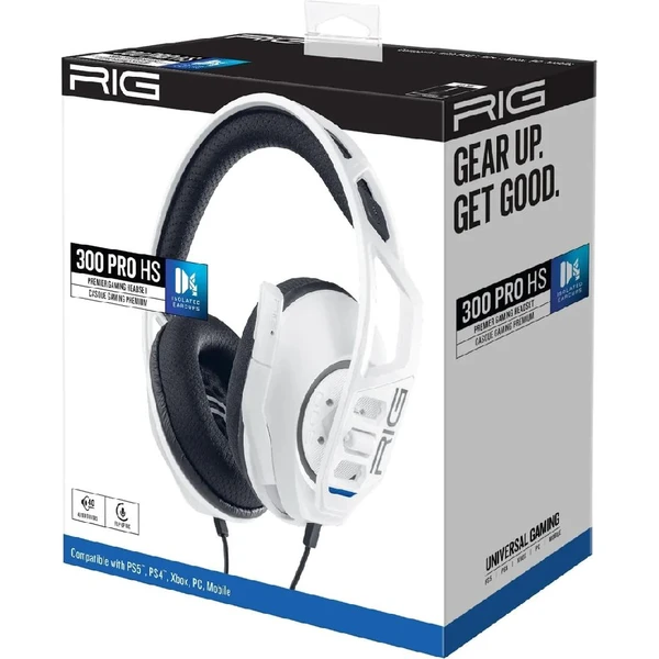 Nacon RIG 300 PRO HS herní headset pro PS4/PS5 bílý - Sluchátka - Obrázek 5ZEJ300401