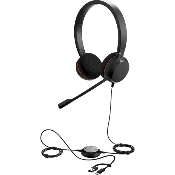 Jabra Evolve 20 USB C/A UC Stereo sluchátka černá - Sluchátka - Obrázek 614Q000K01