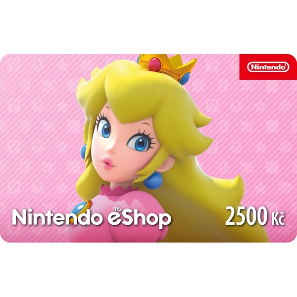 Karta na e-shop Nintendo 2500 CZK (online kód)