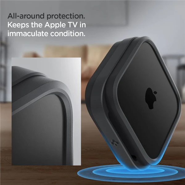 Spigen Silicone Fit Mount silikonový držák pro Apple TV 4K 3th Gen (2022) černý - Držáky - Obrázek 622c17317cc24d04829ad361c46a2c5f