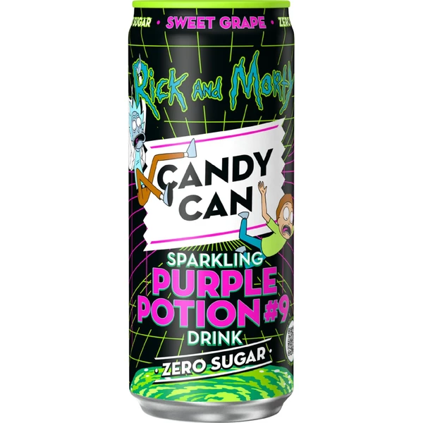 Sycená limonáda Candy Can Rick and Morty - Hrozny 330 ml - Potraviny a nápoje - Hlavní obrázek