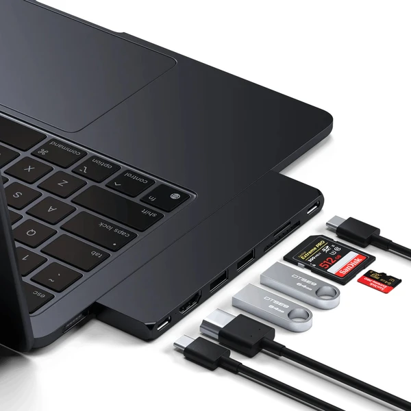 Satechi Pro Hub Slim půlnočně černý - USB huby - Obrázek 64T1000701