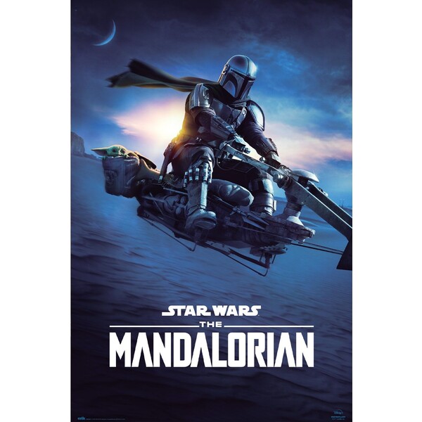 Levně Plakát Star Wars: The Mandalorian - Speeder Bike 2 (153)