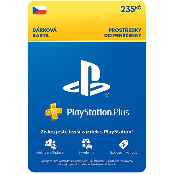 Levně PlayStation Plus Essential - kredit 235 Kč (1M členství)