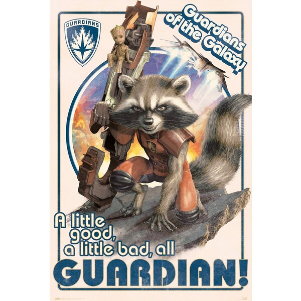 Levně Plakát Guardians of the Galaxy - Rocket and Baby Groot (187)