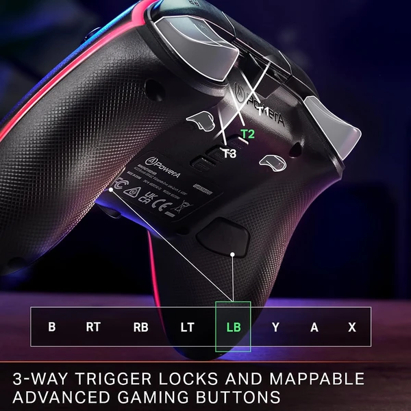 PowerA Advantage drátový herní ovladač Lumectra černý (Xbox Series X|S) - Herní ovladače - Obrázek 67QS100501