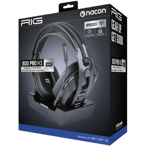 Nacon RIG 800 PRO HS bezdrátový herní headset pro PS4/PS5 černý - Sluchátka - Obrázek 6K37700301