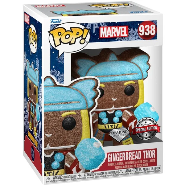 Funko POP! #938 Marvel: Marvel Holiday- Thor(DGLT) (Special Edition) - Funko POP! - Obrázek 6PU9300401