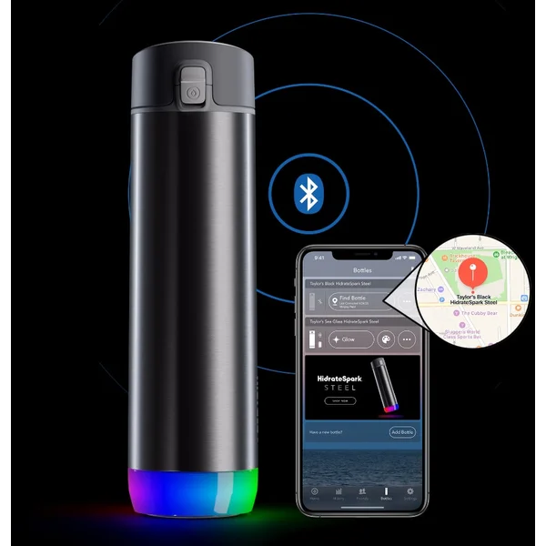 HidrateSpark bluetooth chytrá láhev s brčkem černá - Chytré láhve - Obrázek 6TXEF00101