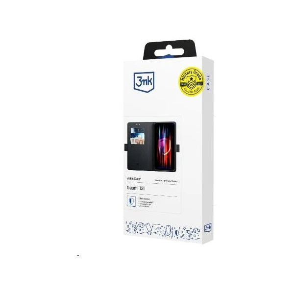 3mk Wallet Case flipové pouzdro Xiaomi 13T - Pouzdra - Obrázek 6b8ef2e3834a42a48d80ce7e42022bd0