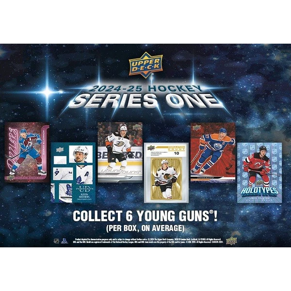 Hokejové karty 2024-25 Upper Deck Series 1 Hockey Hobby Box - Hokejové karty - Obrázek 70YA000L01