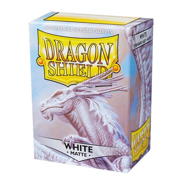 Levně Dragon Shield Standard Sleeves - Matte White (100 sleevů)