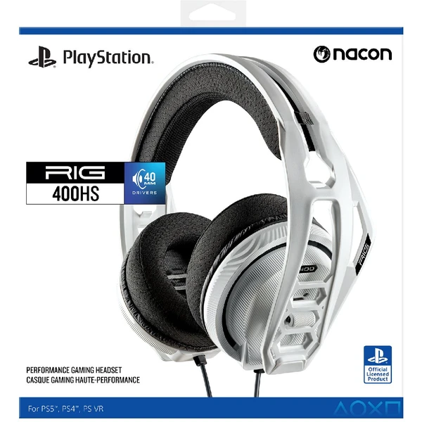 Nacon RIG 400HS herní headset pro PS4/PS5 bílý - Sluchátka - Obrázek 71I2000601