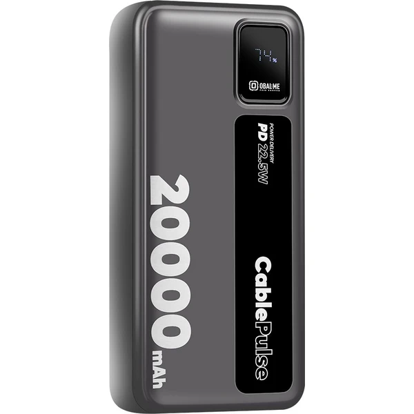 OBAL:ME CablePulse Powerbanka 20000mAh, 22,5W černá - Powerbanky - Obrázek 7343c76906cb445da1a04e510f87f763