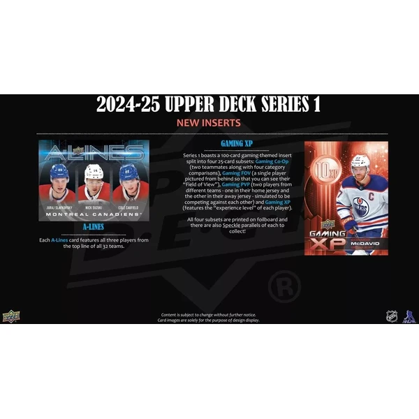 Hokejové karty Starter Kit 2024-25 Upper Deck Series 1 - Hokejové karty - Obrázek 745B000L01