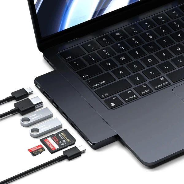 Satechi Pro Hub Slim půlnočně černý - USB huby - Obrázek 74T1000701