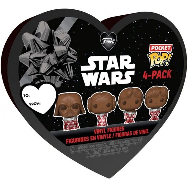 Levně Funko Pocket POP! Star Wars Valentine 2024 Chocolate (4 figurky)