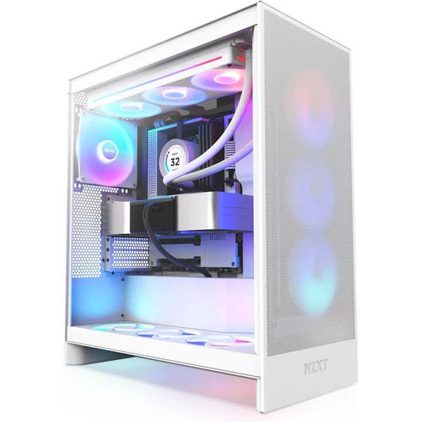 NZXT H7 Flow RGB bílá - Počítačové skříně - Hlavní obrázek