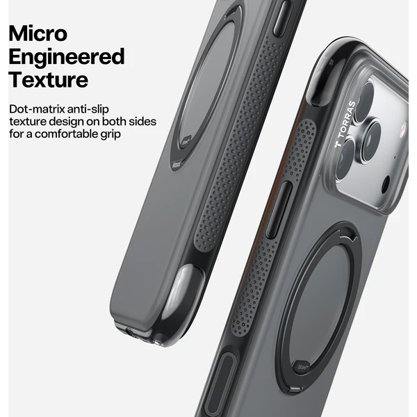 Torras Ostand O3 Air MagSafe kryt iPhone 17 Pro obsidian black - Pouzdra - Obrázek 7819ef9dd87b47f8bd4387a20af5a8af