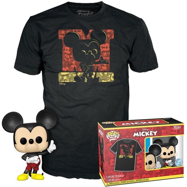 Levně Funko POP! & Tee Box: Disney - Mickey XL (Diamond Glitter)