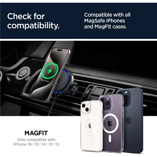 Spigen OneTap Pro 3 Cryomax Air Vent MagSafe držák do auta s chlazením, černý - Držáky - Obrázek 785ed21e1dd5450c96edec3a770fde00
