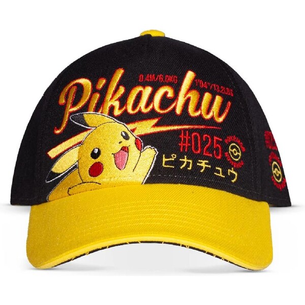 Levně Kšiltovka Pokémon - Pikachu (vyšívaný motiv)