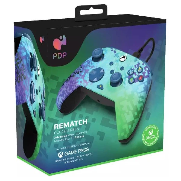 PDP Wired Controller - Rematch Glitch Green (Xbox/PC) - Herní ovladače - Obrázek 79X8700301