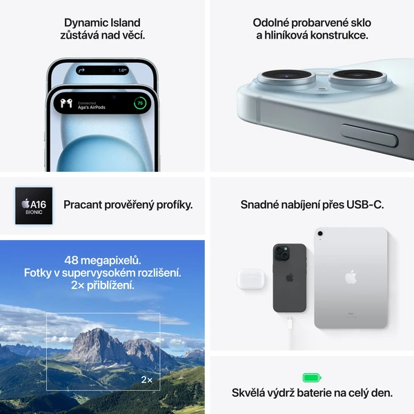 Apple iPhone 15 Plus 512GB žlutý - Mobilní telefony - Obrázek 7R39000601