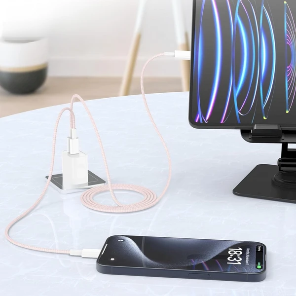 Cubenest Braided USB-C/USB-C napájecí kabel 60W 1m barevné 4ks - Kabely a redukce - Obrázek 7SD5000O01