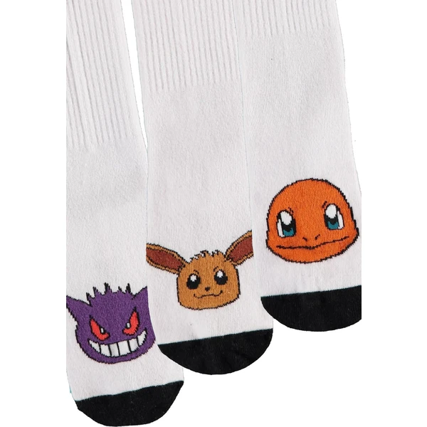 Ponožky Pokémon - Gengar, Charmander a Eevee BW 35/38 (3 páry) - Ponožky - Obrázek 7Y55000601