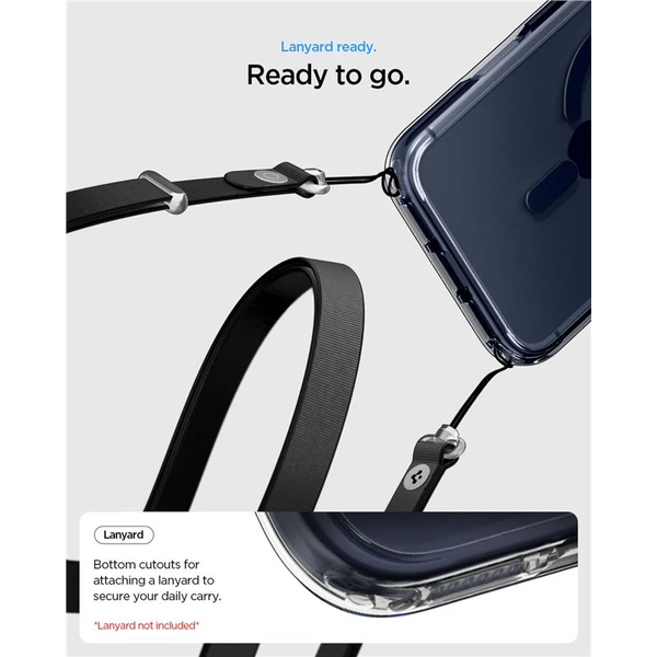 Spigen Ultra Hybrid MagSafe kryt iPhone 17 Pro clear deep blue - Pouzdra - Obrázek 7a7c37ac0903450a95bcd0c7acf16864
