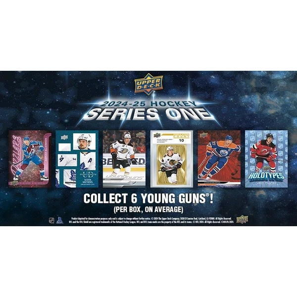 Hokejové karty 2024-25 Upper Deck Series 1 Hockey Hobby Box - Hokejové karty - Obrázek 80YA000L01